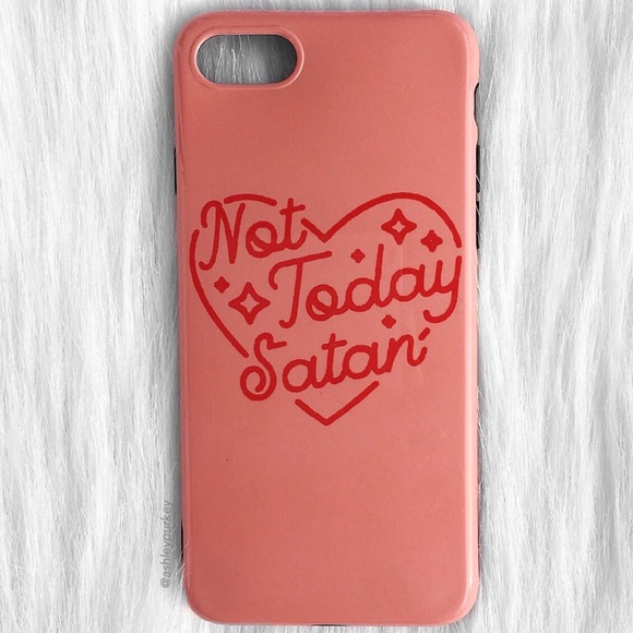 ❤️SALE❤️ not today satan iPhone 6/6s Plus case - Picture 2 of 4